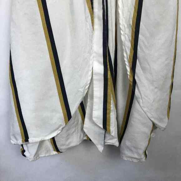 Sancia Anika Linen Blend Striped Midi Dress Size Small - Picture 7 of 16